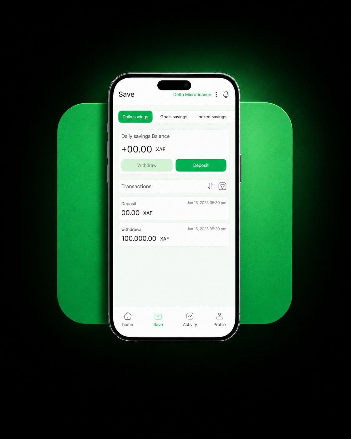 Ultracollect App Mockup